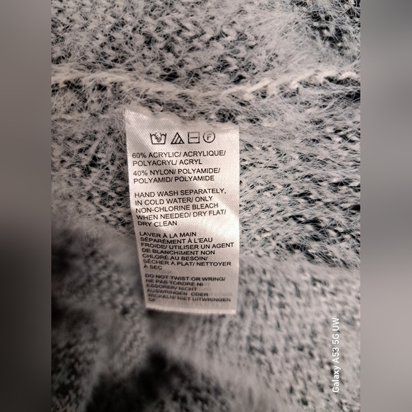 Designer Lab Lord & Taylor S Colorblock Sweater Long Sleeve Stretch Knit - Picture 7 of 8